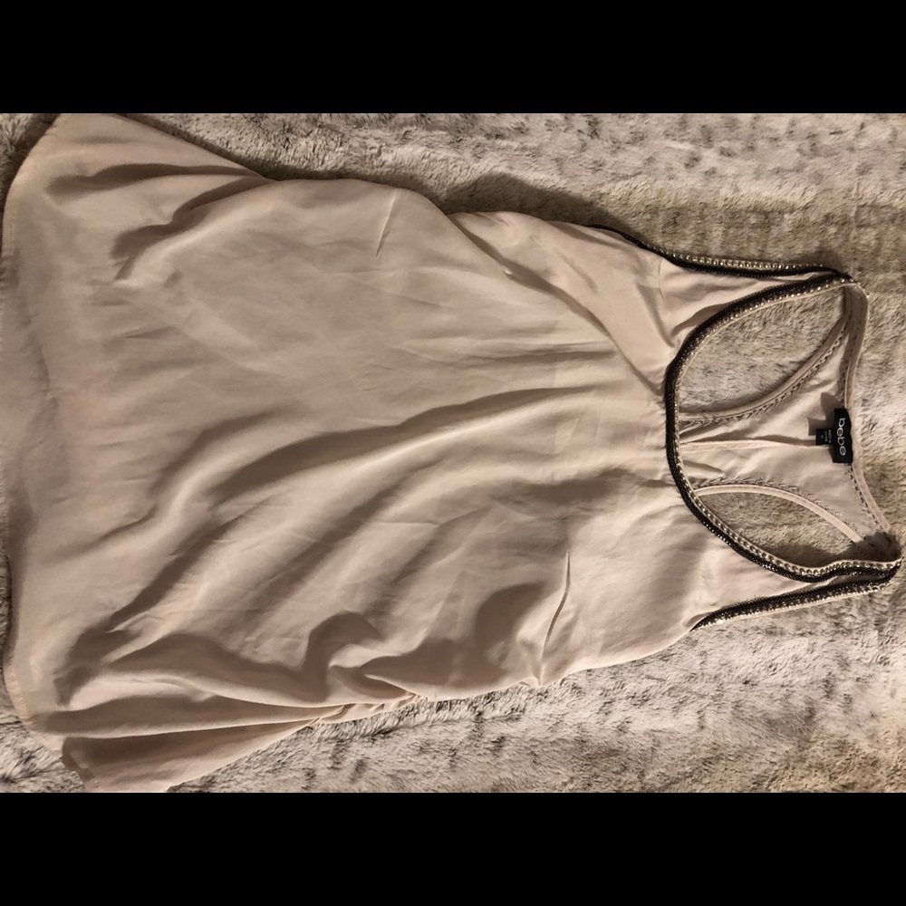 Bebe Racerback Embellished Tank Top